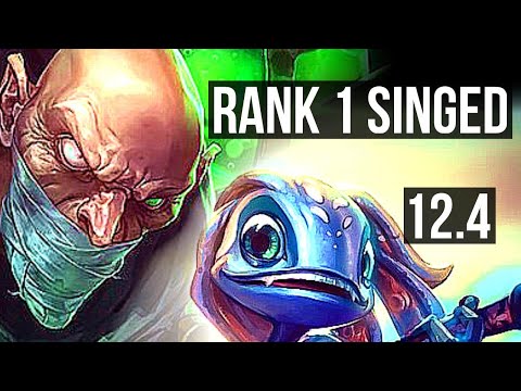 SINGED vs FIZZ (MID) | Rank 1 Singed, 800+ games, 1.3M mastery, 7/3/11 | BR Challenger | 12.4