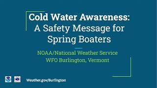 Cold Water Safety Video 2024