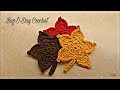 Easy Crochet Fall Autumn Leaf | Bagoday Crochet | Tutorial #344