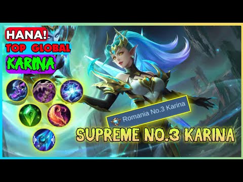 Best Build Karina Tersakit 2022 || Karina Top 1 Global By HANA! ~ Mobile Legends