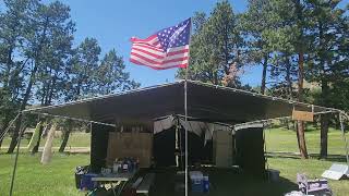 American Flag at our Black Hills Horse Camp-ASMR