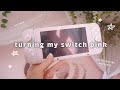 Nintendo Switch CUTE PASTEL PINK AESTHETIC Makeover