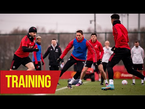 Training | Derby preparations intensify at Carrington ahead of City clash | Manchester United
