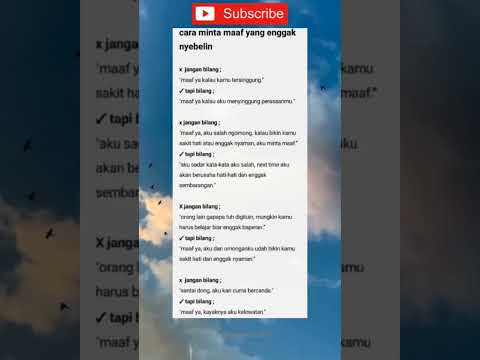 cara minta maaf biar gak nyebelin. #quotes #shorts