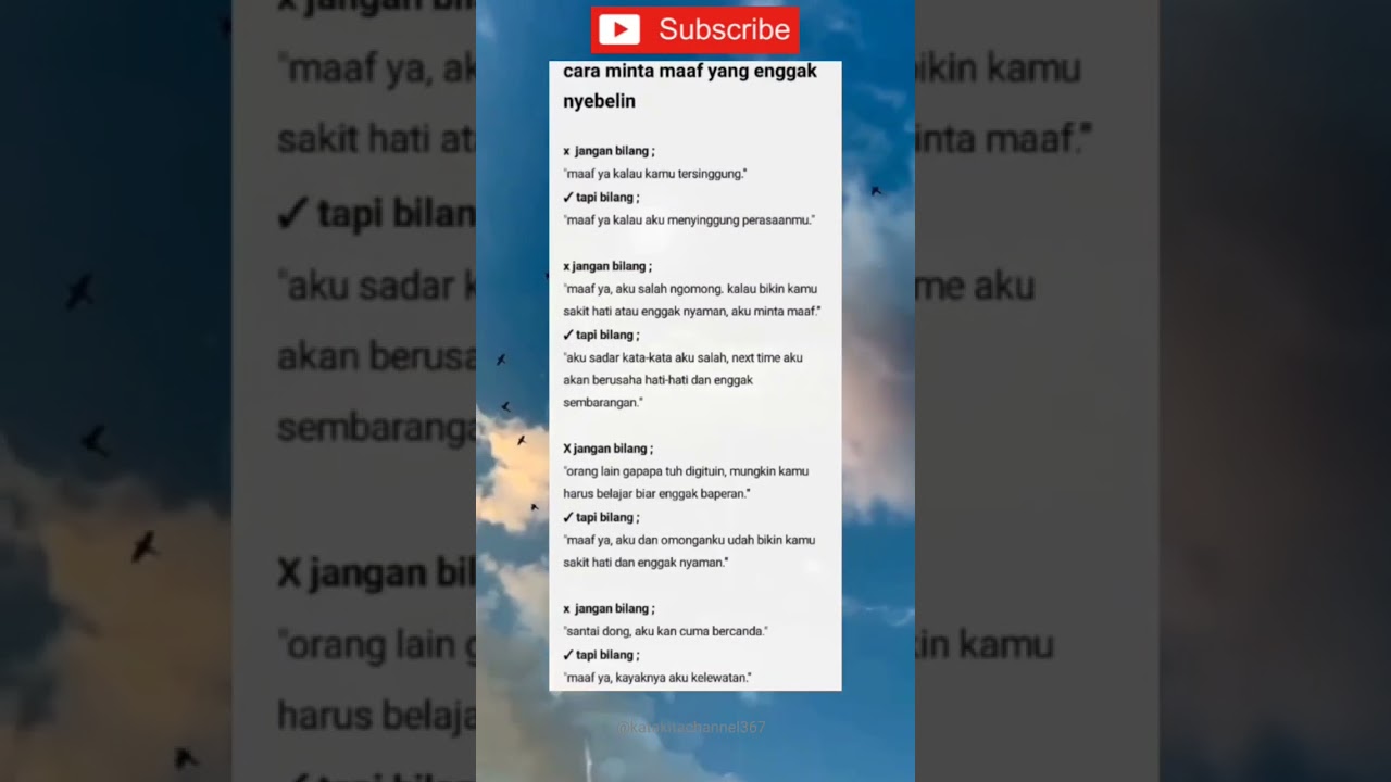 cara minta maaf biar gak nyebelin. #quotes #shorts