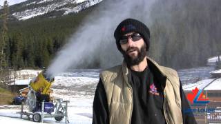 preview picture of video 'Lake Louise Update - Snow making begins!'