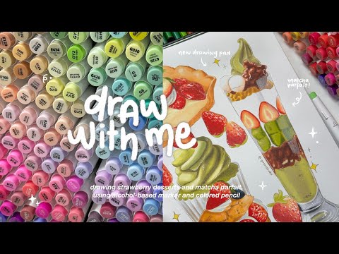 draw and trying out new art supplies with me📦📚📌