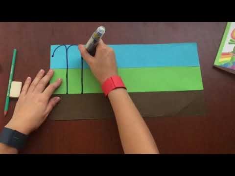 Caligrafía letra M cursiva