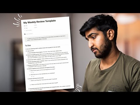 How I Prepare for the Week | My Weekly Review on Notion