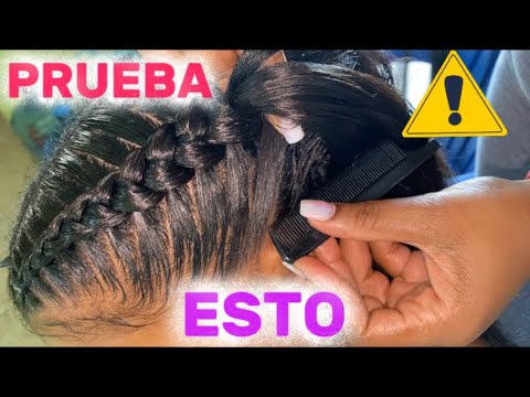 Técnica para realizar TRENZAS BOXEADORA bien pegadas PASO A PASO en 6 minutos | Rossytrenzas 🌸🌸🌸🌸