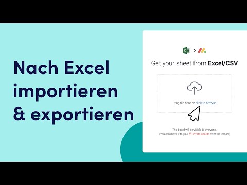 Nach Excel importieren und exportieren | Deutsch CC | monday.com Deutsch
