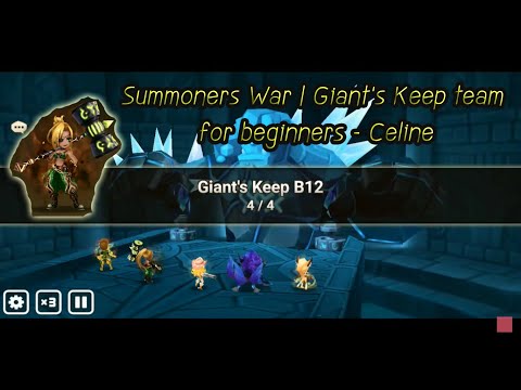 Summoners War | Giant's Keep team for beginners - Celine