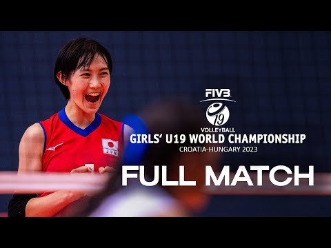 JPN🇯🇵 vs.THA🇹🇭  - Full Match | Girls' U19 World Championship | Quarter Final
