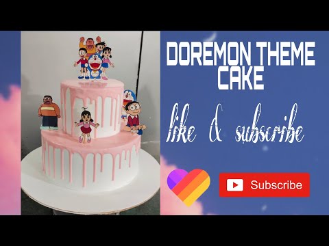 DOREMON theme cake | डोरेमोन केक | by #theuniquecakestudio