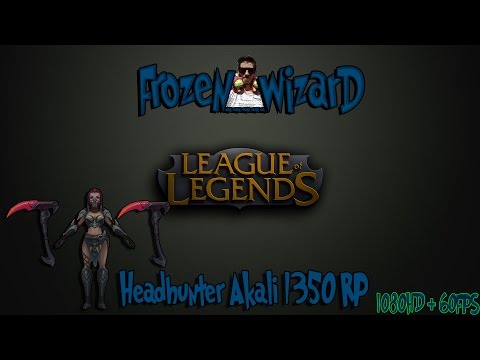 Headhunter Akali - Skin Spotlight League of Legends - 25.02.2015. (975RP)