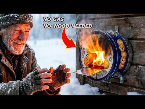 No Gas, No Wood 😱!! This DIY Stove Heats for FREE All Winter