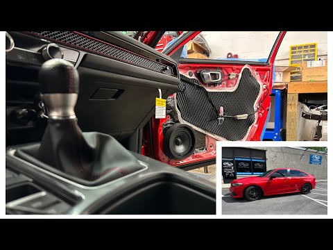 Honda Civic Audio System Upgrade: Alpine speakers, Hushmat Sound Deadening, Audio Control DSP Amp