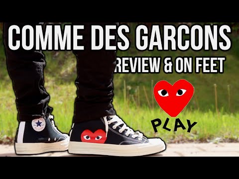 CONVERSE x COMME des GARCONS BLACK/RED REVIEW & ON FEET!