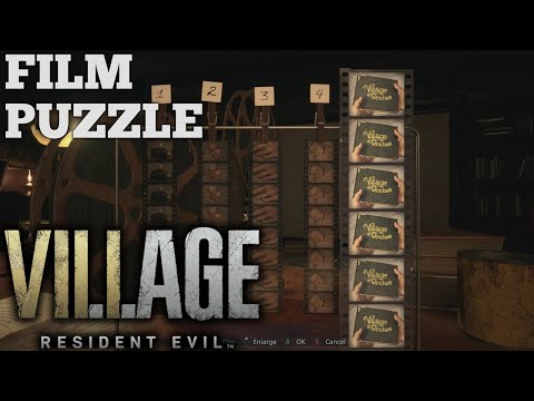 Resident Evil Village Film Puzzle - Resident Evil 8 Film Puzzle - RE 8 Film Puzzle - Resident Evil