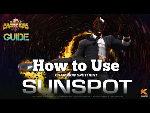 How to use Sunspot |Abilities breakdown| Marvel Contest of Champions
