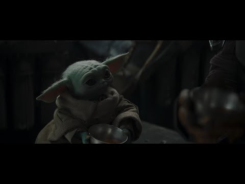 Baby Yoda (Grogu) and Mando fixing Razor Crest / Soup Time - The Mandalorian Season Two (2020)