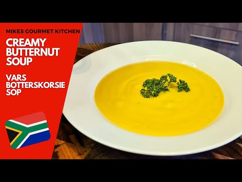 Butternut Soup with Cream | South-African Style | Hearty Soup