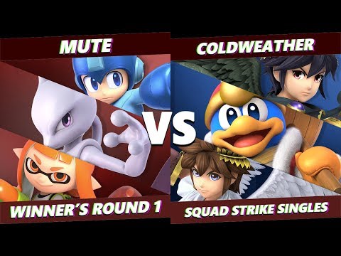 Glitch 6 SSBU - Mute VS ColdWeather - Smash Ultimate Squad Strike WR1