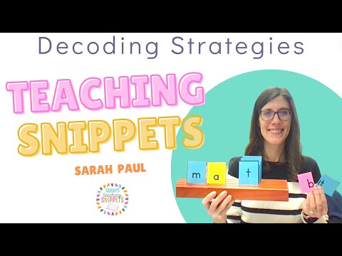 Decoding Strategies for Beginning Readers