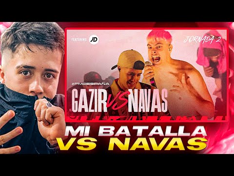 GAZIR reacciona a su BATALLA vs NAVAS en FMS ESPAÑA 🍑🐔