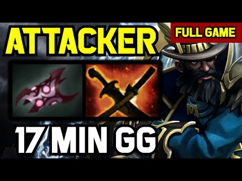 !Attacker MID Kunkka NO DEATH Easy game END in 17 minutes