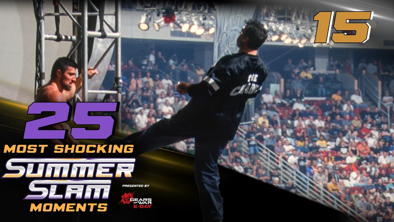 Shane McMahon’s terrifying fall off 30-foot scaffold: 25 Most Shocking SummerSlam Moments