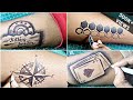 Tattoo Making Ideas || DIY tattoo at home || Temporary Tattoo ideas #tattooart