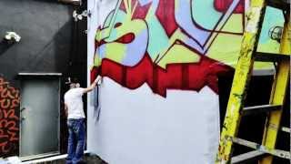 preview picture of video 'Stie @ Highland Park, New Jersey   [Time lapse graffiti]'