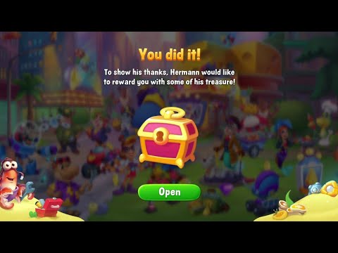 @Fishdom Herman's Bathyschape Broke Down Event Level 21 - 30, Final! Got Rewards 🎁