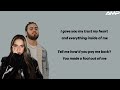 Tate McRae Ali Gatie Lie To Me Lyrics