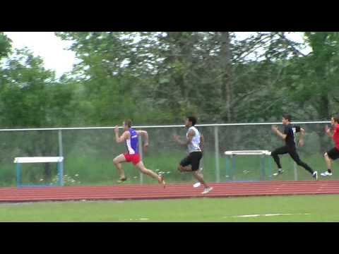 100m final juvénille pour les sélections des jeux du québec