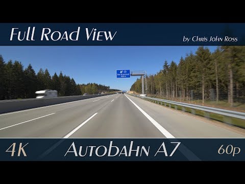 Autobahn (A7), Schleswig-Holstein, Germany: Kaltenkirchen - Bad Bramstedt - 4K (2160p/60p) Ultra HD
