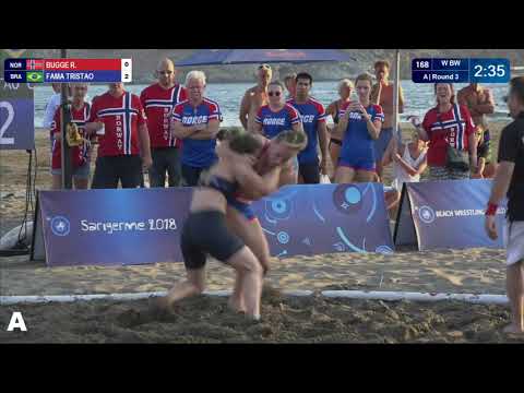 Round 3 Women's BW - 60 kg: R. BUGGE (NOR) v. C. FAMA TRISTAO (BRA)