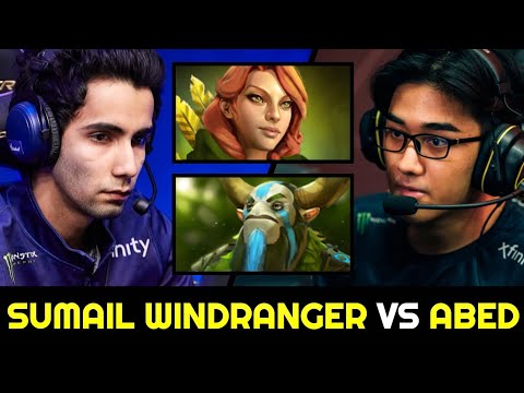 SUMAIL vs ABED — Windranger vs Nature's Prophet 100% Destroy 7.28 Dota 2