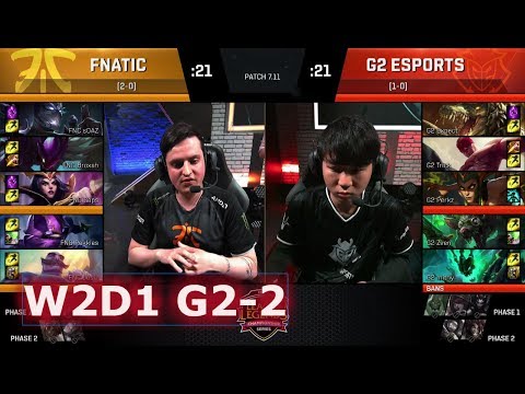 G2 eSports vs Fnatic | Game 2 S7 EU LCS Summer 2017 Week 2 Day 1 | FNC vs G2 G2 W2D1