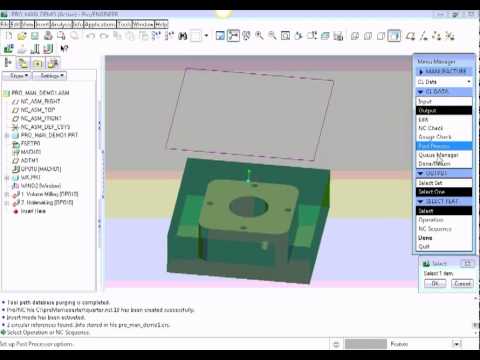 PTC Pro Manufacture Demo Part 1