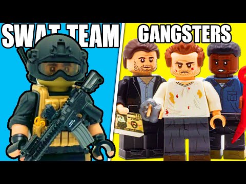 I built LEGO SWAT TEAM vs GTA V GANG Minifigures...