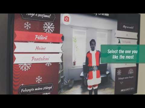 Santa's AR Cabin virtual costume booth at București Mall