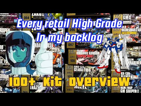 Every single retail High Grade in my backlog - 100+ kits - [4K]