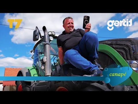 Burri nga Rahoveci i -çmendur- pas traktorit, mban hudhër aty për mos me i rënë mësysh | Canapé | T7