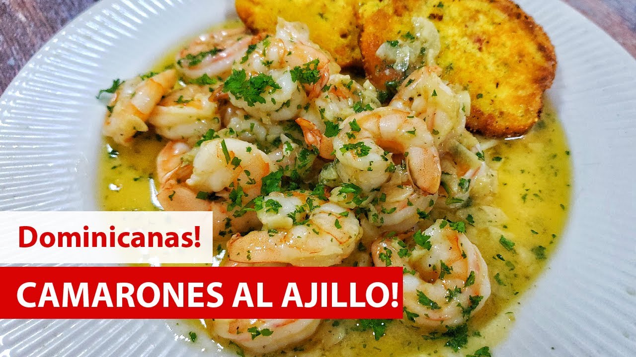 como hacer CAMARONES al AJILLO con VINO BLANCO 🍤🧄🍾 [DELICIOSOS] | Cocina Dominicana 🇩🇴