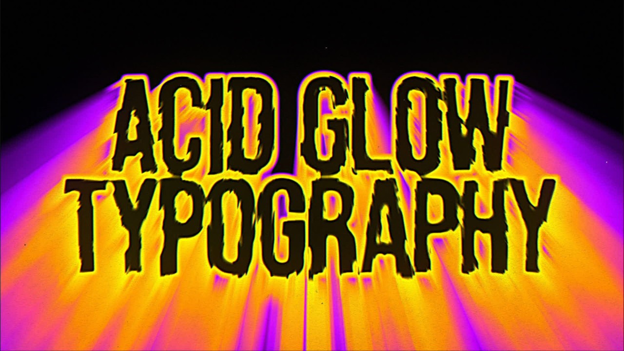Acid Glow Typography in After Effects | Neon Text Tutorial