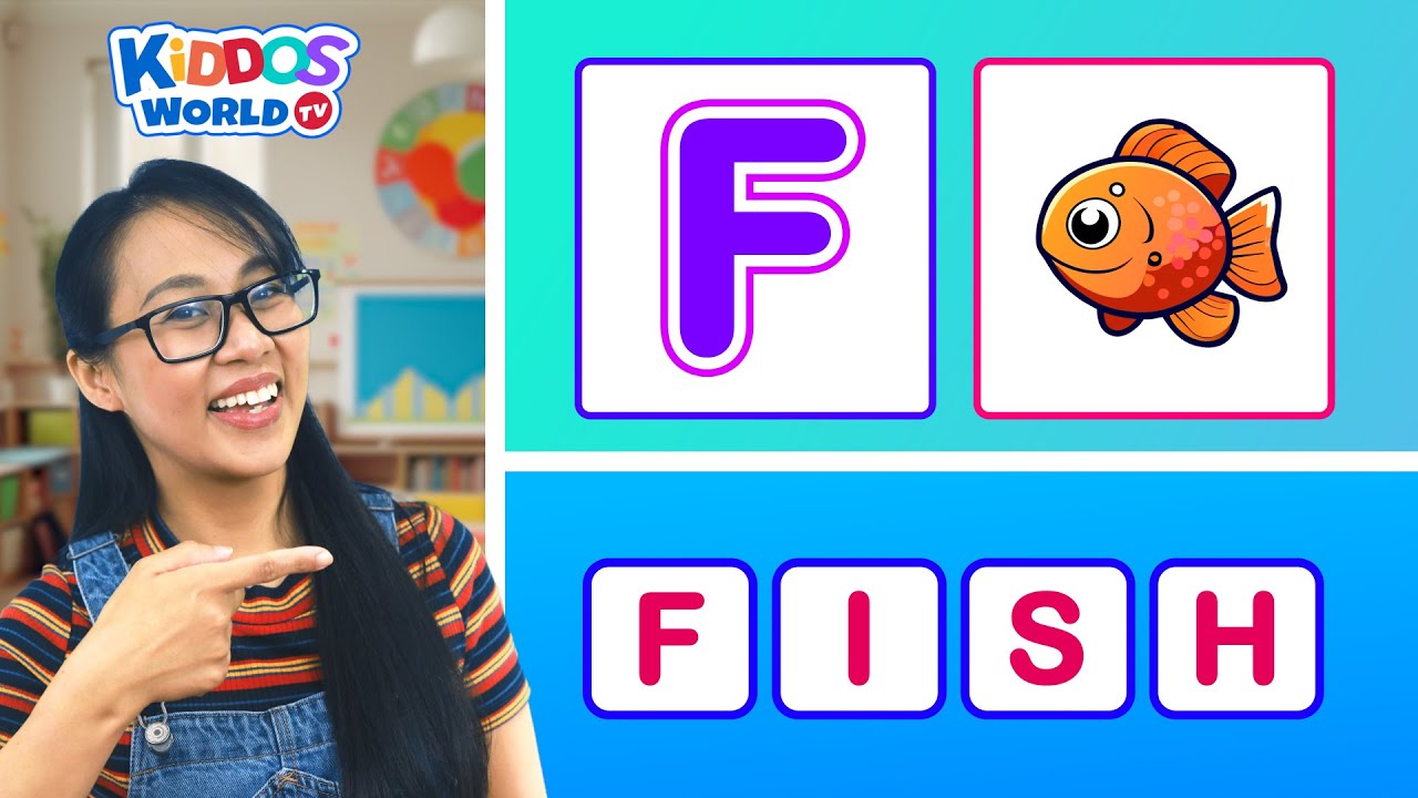 ABC Phonics and Spelling | Miss V teaches ABC Letter Sounds and Spelling Basic Words from A to Z