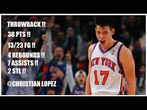 Throwback: Jeremy Lin Full Highlights 2012.02.10 Lakers at Knicks - 38 Pts, 7 Assists, 4 Rebs.