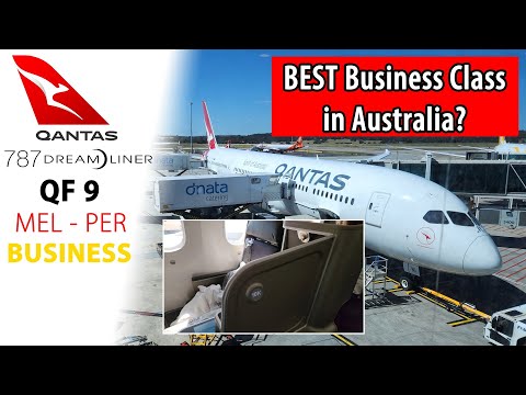 Qantas QF 9 | Melbourne a Perth 787-9 Dreamliner Business Class e Business Lounge avaliação completa